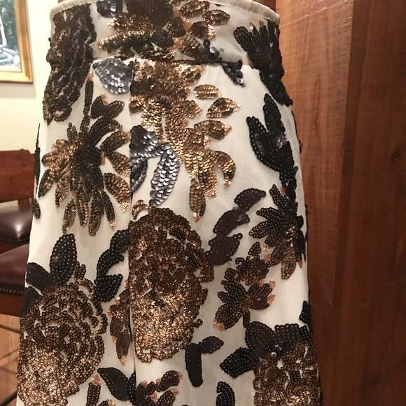 Chicwish  |  Sequined  Sheer Floral Skirt - Picture 4 of 6
